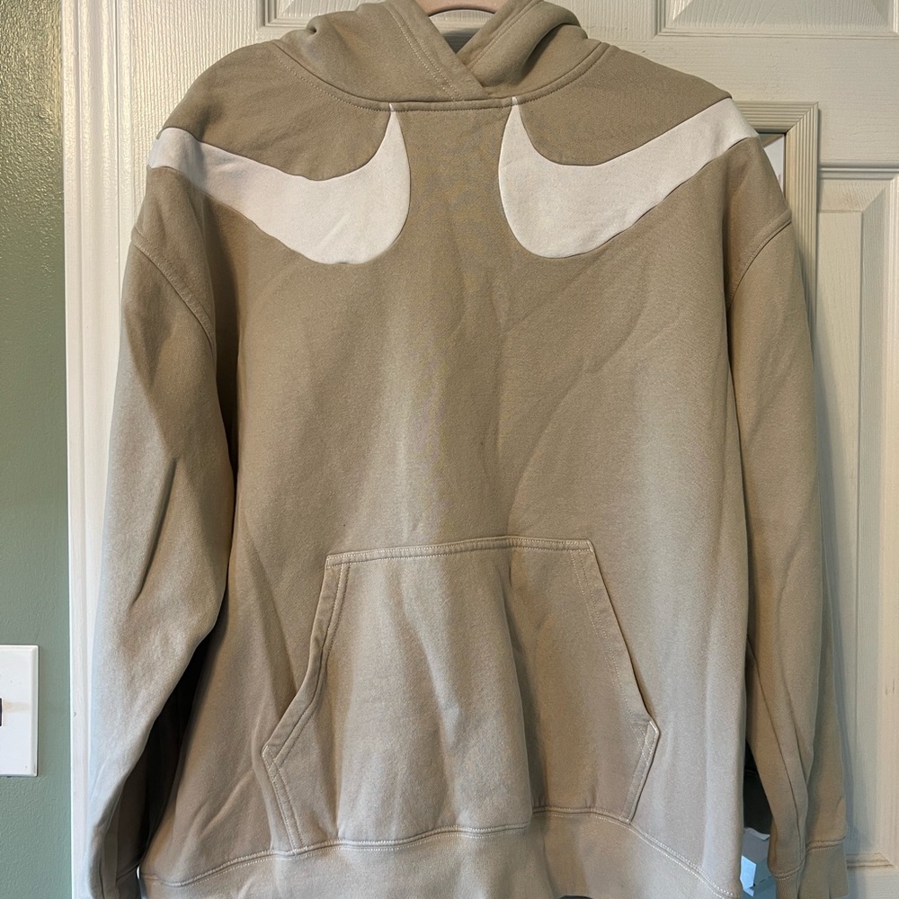 Cream Nike hoodie